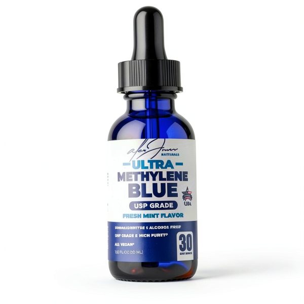 Alex Jones Methylene Blue Drops 1% USP Grade Fresh Mint 50ml-3