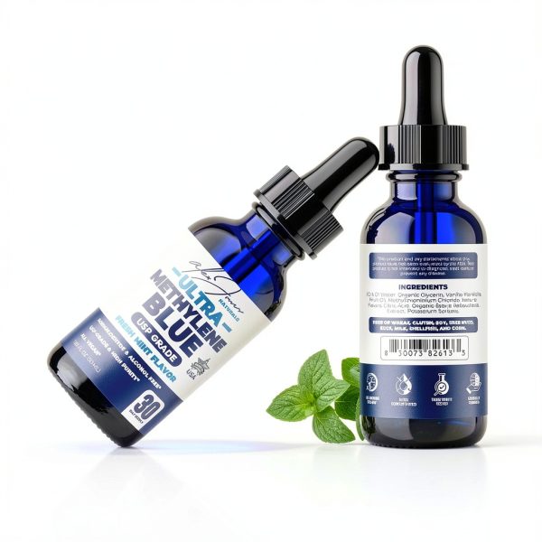 Alex Jones Methylene Blue Drops 1% USP Grade Fresh Mint 50ml-1