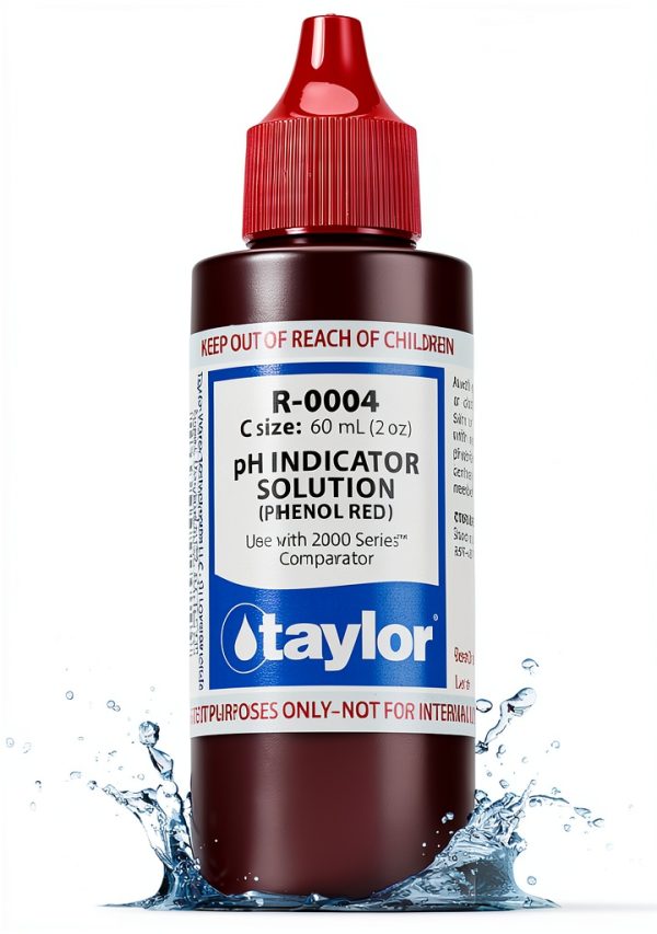 pH Indicator Reagent Taylor Technologies R-0004 2 Ounce Dropper Bottle-0
