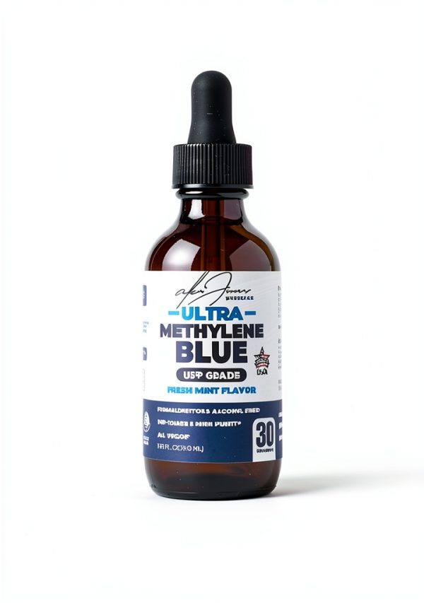 Alex Jones Methylene Blue Drops 1% USP Grade Fresh Mint 50ml-7