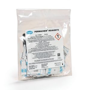 Hach DPD Free Chlorine Reagent Powder Pillows, 10 mL, Pack of 100, Range from 0.02-2.00 mg/L Cl₂, USEPA Accepted Method 8021, Drinking Water and Wastewater Analysis, for Use with Colorimeter, 2105569-0