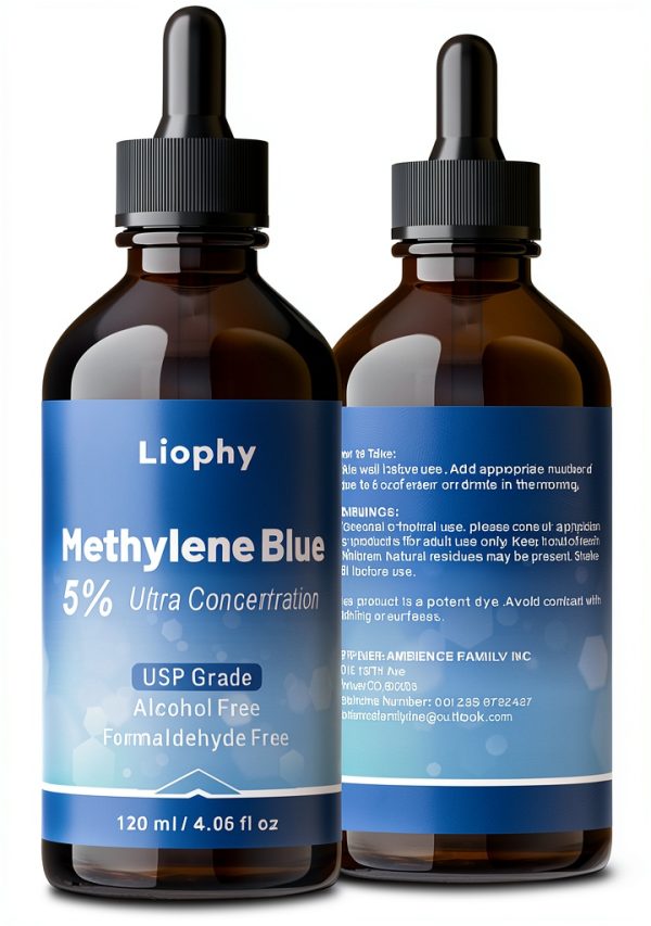 Methylene Blue Liophy Pharmaceutical Grade Drops 5 Percent 120 mL-6