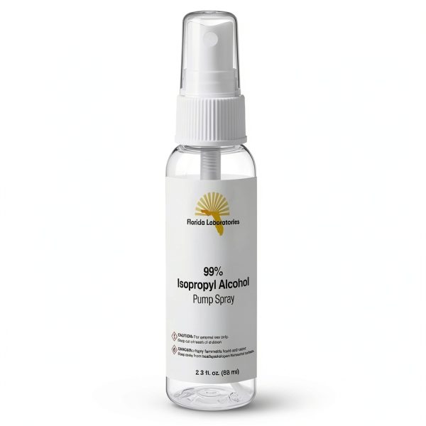 Isopropyl Alcohol 99% Spray Bottles 4 Pack – 2.3oz – Florida Labs-1